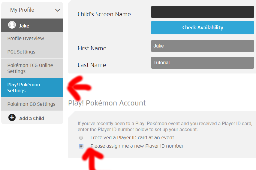 Pokémon Play ID finden
