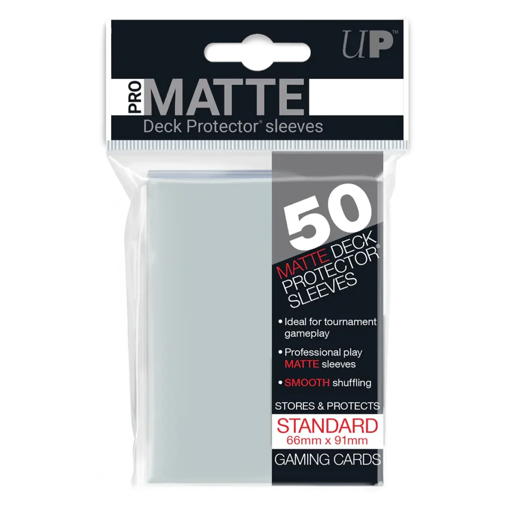 pro matte standard deck protector sleeves clear 820376